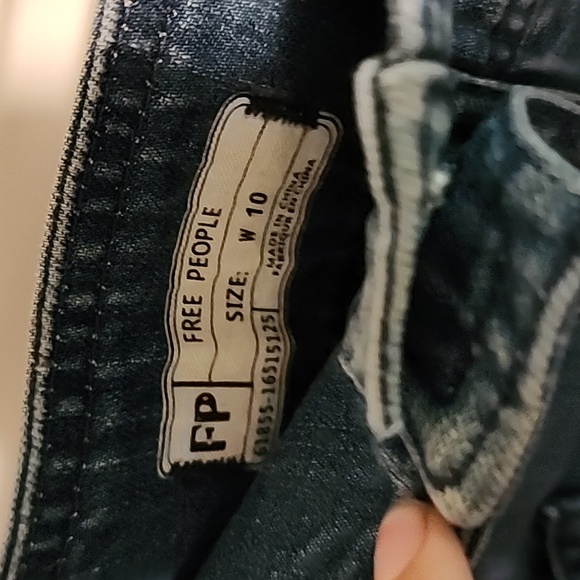 NWOT Free People Skirt Button Up Size 10 - Picture 2 of 5